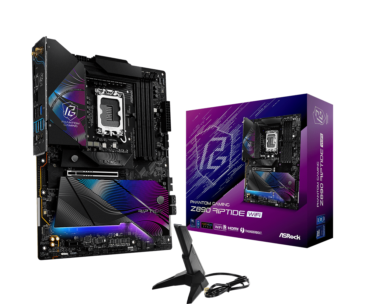 ASROCK Mainboard Desktop Z890 RIPTIDE WIFI (LGA1851, DDR5, ATX)