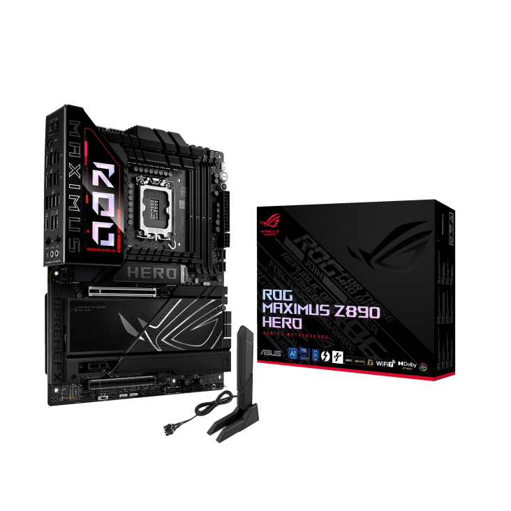 ASUS Mainboard Desktop ROG MAXIMUS Z890 HERO (LGA1851, 4x DDR5, ATX)