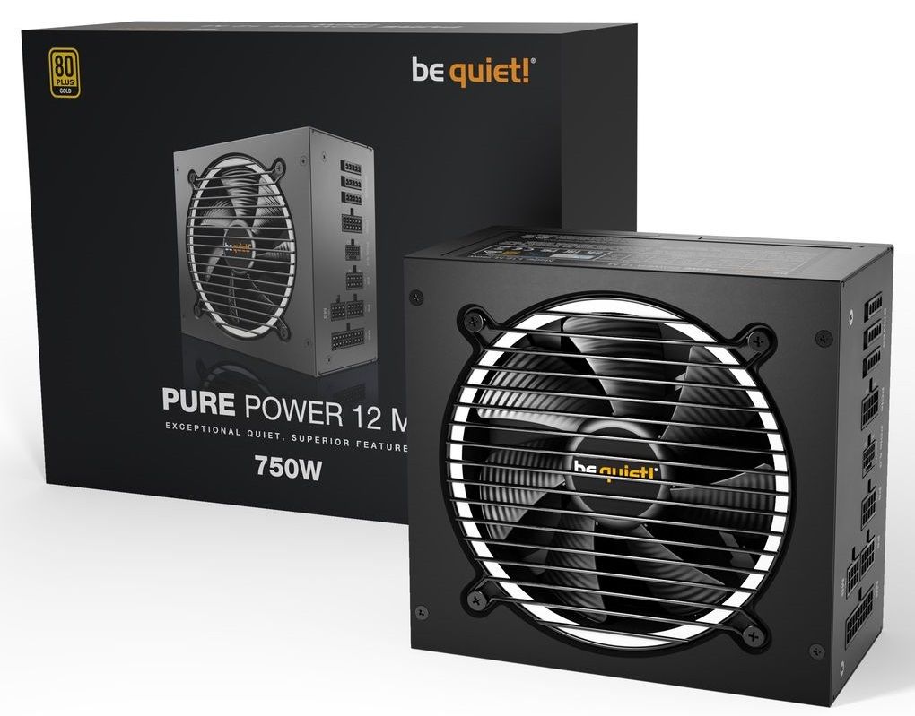 BE QUIET Pure Power 12 M 750W PSU 80 PLUS Gold, ATX 3.0, PCIe 5.0, modular