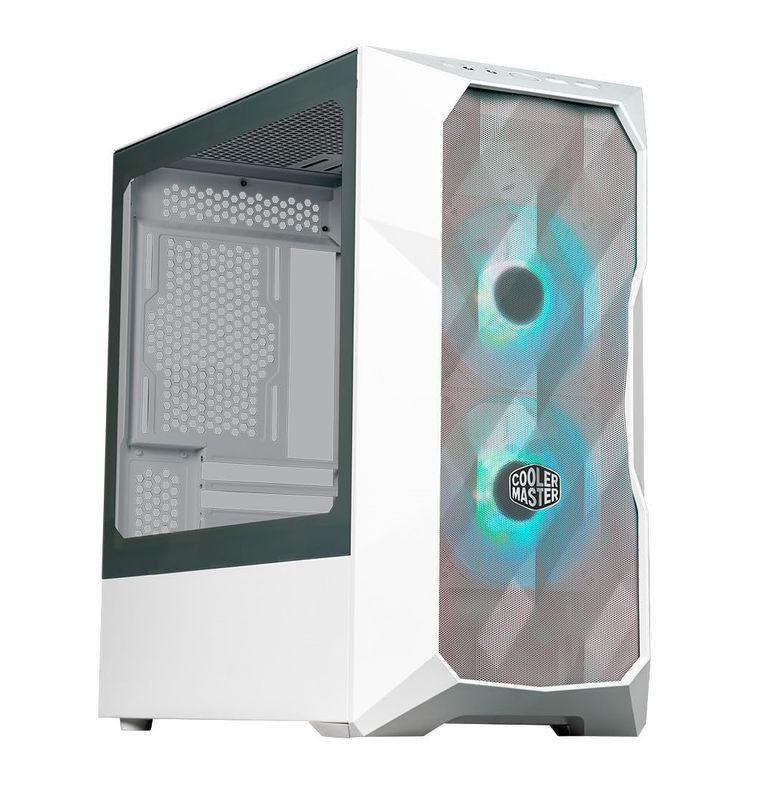 Case Cooler Master TD300 Mesh, mATX, Mini-Tower, ARGB, Tempered Glass, White
