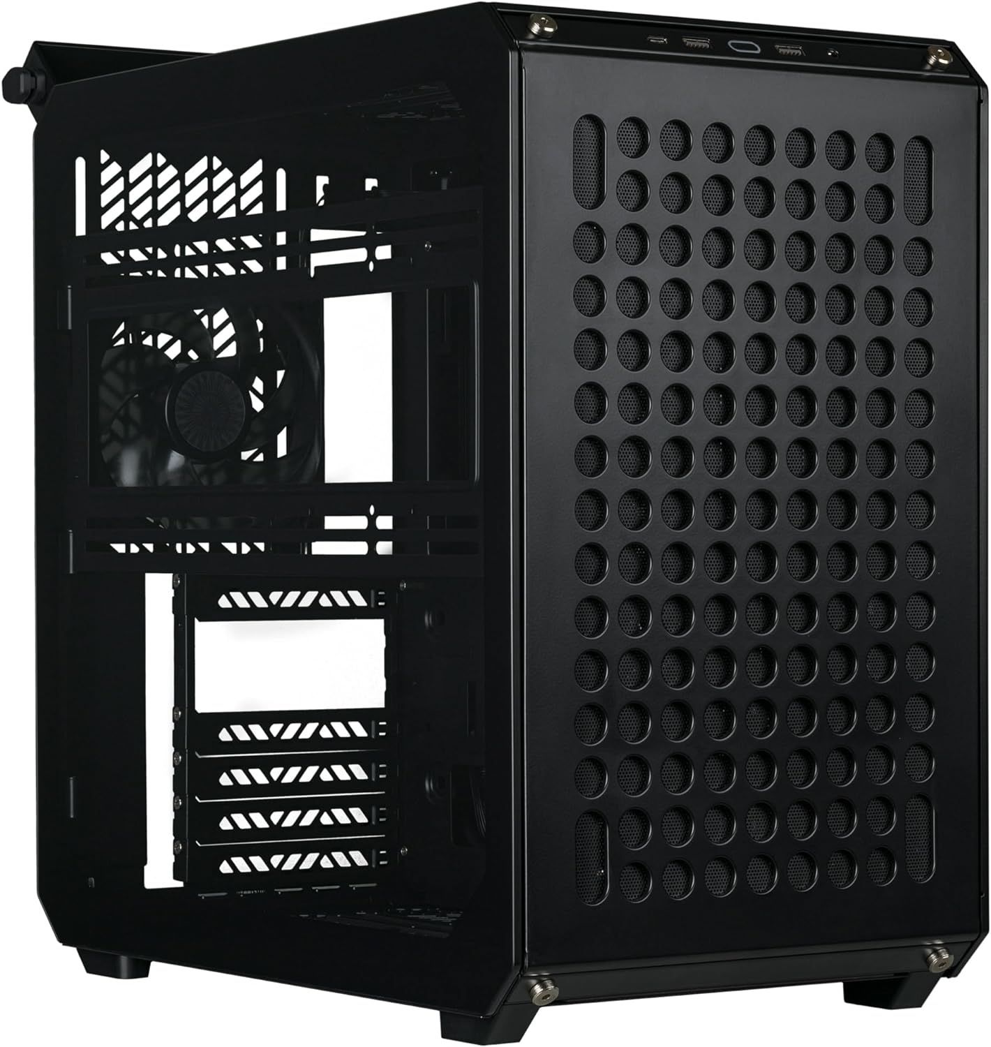 Case Cooler Master Qube 500 Flatpack, ATX, Midi-Tower, Tempered Glass, Black