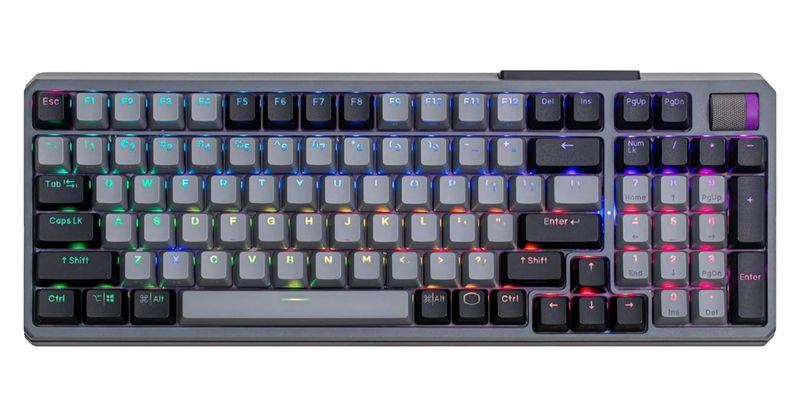 Keyboard Cooler Master MK770 Wireless, BT, Kailh Box V2 Red, PBT, RGB, Gray, US