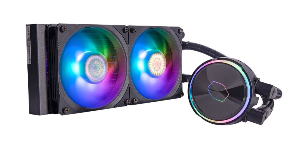 AIO Liquid Cooler Cooler Master MasterLiquid PL240 Flux, 240mm, ARGB, Black
