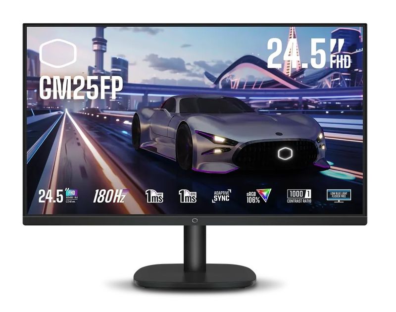 Monitor 24.5&quot; (62 cm) FullHD IPS 180Hz, 2xHDMI, DisplayPort, Speakers, Cooler Master GM25FP 2