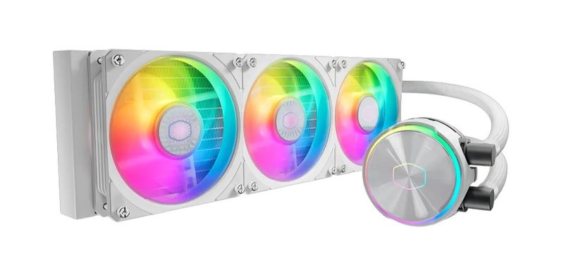 AIO Liquid Cooler Cooler Master MasterLiquid PL360 Flux, 360mm, ARGB, White