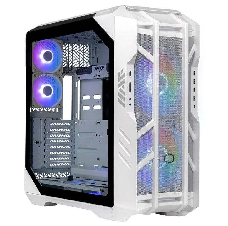 Case Cooler Master HAF 700, ATX, Full Tower, ARGB, Tempered Glass, White