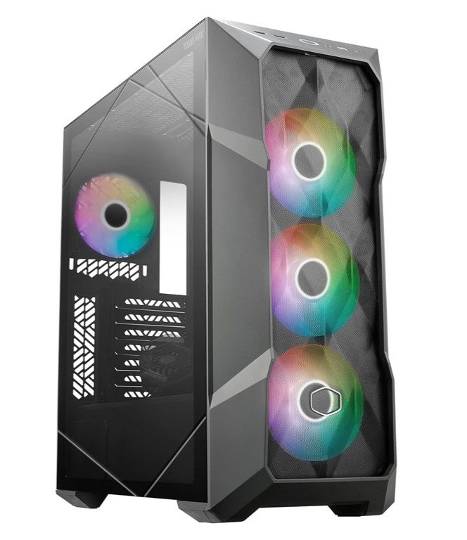 Case Cooler Master TD500 MAX, ATX, Midi-Tower, ARGB, Tempered glass, AIO, PSui 850W Gold, Gray