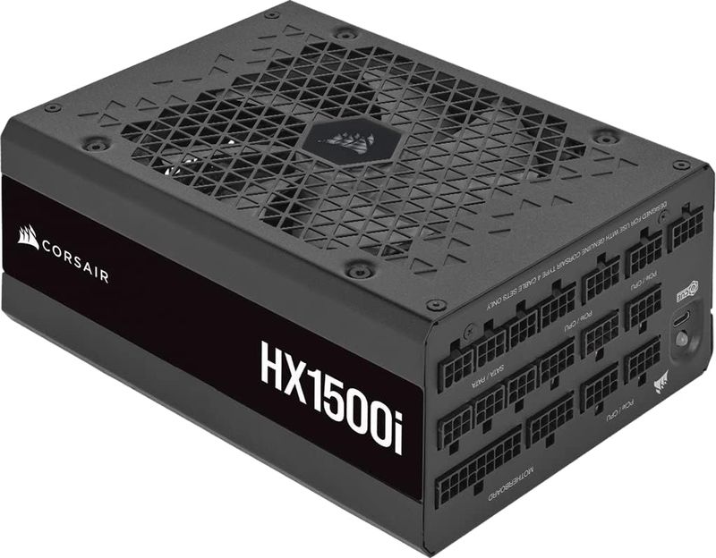 Corsair 1500W HX1500i, modular, 80 PLUS Platinum, ATX 3.1, PCIe 5.1, 140mm fan