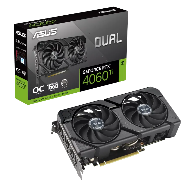 ASUS GeForce RTX 4060 Ti Dual OC O16G, 16GB GDDR6