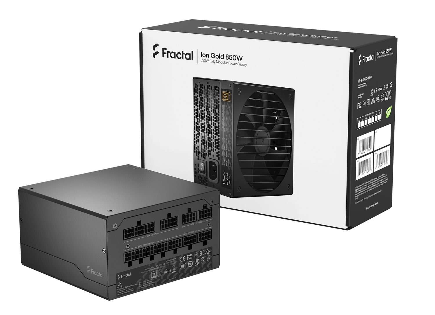 Fractal Ion Gold 850W, 80+ Gold, modular, ATX12V 2.52,140mm fan