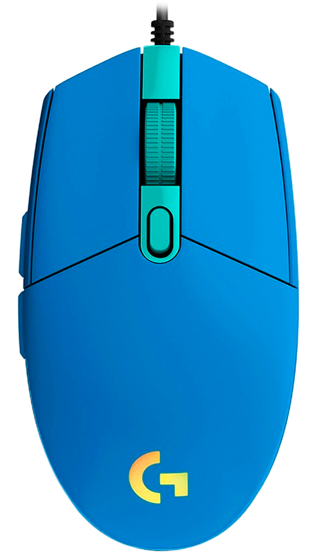 LOGITECH G102 LIGHTSYNC Corded Gaming Mouse - BLUE - USB-EER