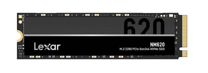 Lexar 256GB M.2 80mm PCI-e 3.0 x4 NVMe, 3D TLC, Lexar NM620, up to 3500 MB/s read and 1300 MB/s write