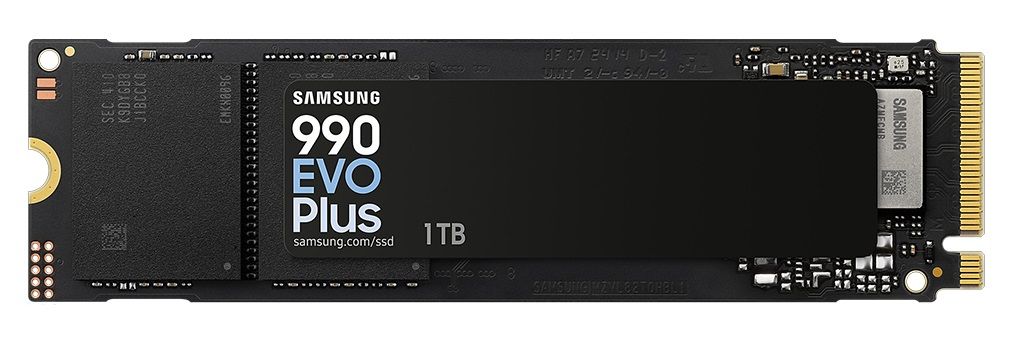 Samsung 990 EVO Plus 1TB M.2 80mm PCI-e 5.0 x2 NVMe, V-NAND, Read/Write: 7,250 MB/s / 6,300 MB/s