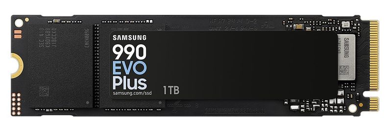 Samsung 990 EVO Plus 1TB M.2 80mm PCI-e 5.0 x2 NVMe, V-NAND, Read/Write: 7,250 MB/s / 6,300 MB/s
