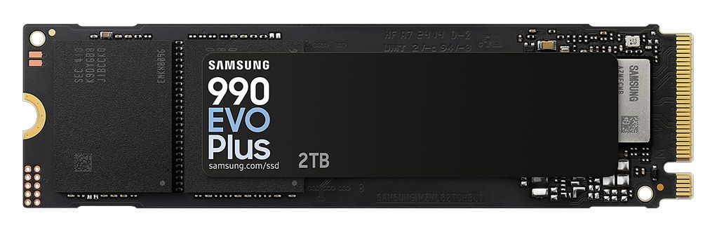Samsung 990 EVO Plus 2TB M.2 80mm PCI-e 5.0 x2 NVMe, V-NAND, Read: 7,250 MB/s, Write: 6,300 MB/s