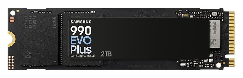 Samsung 990 EVO Plus 2TB M.2 80mm PCI-e 5.0 x2 NVMe, V-NAND, Read: 7,250 MB/s, Write: 6,300 MB/s