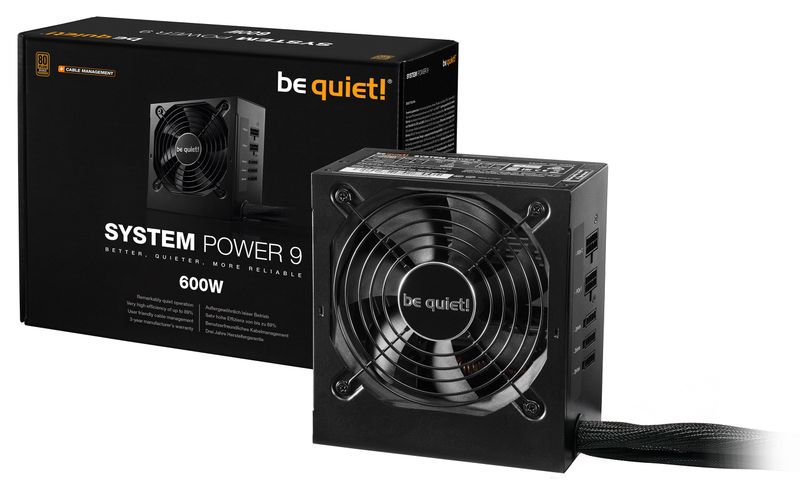 BE QUIET PSU System Power 9 CM, 600W,  80+ Bronze, 120mm fan, ATX