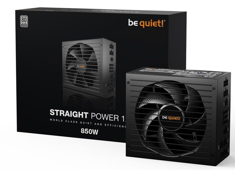 BE QUIET Straight Power 12 850W, 80+ Platinum, ATX 3.0, PCIe 5.0, modular