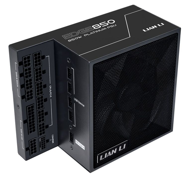 Lian LI EDGE 850W Black, 12VHPWR, ATX 3.0/3/1 compilant, 80+ Platinum, 120mm fan, ATX, Modular