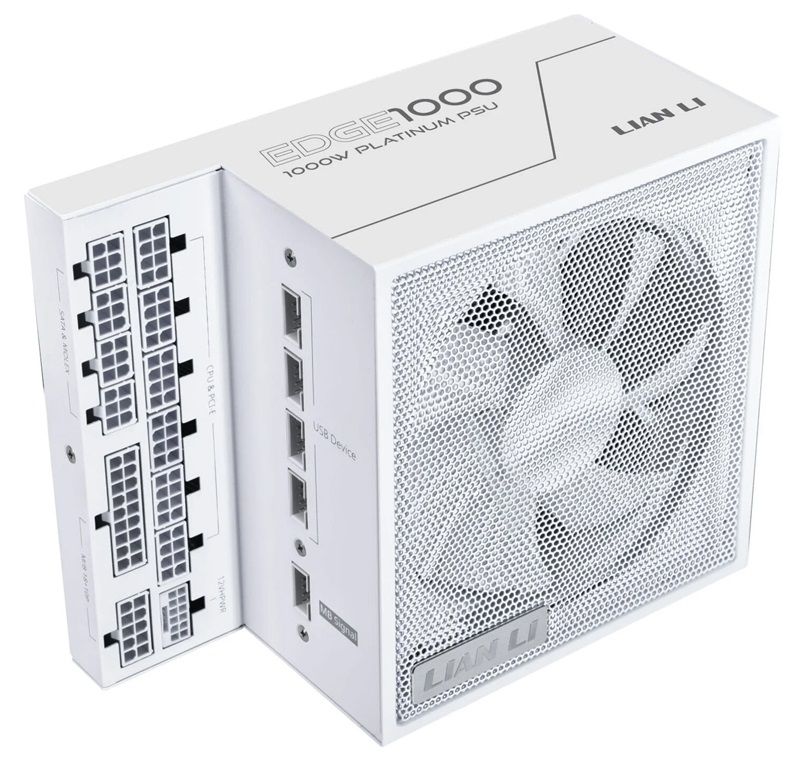 Lian Li EDGE 1000W, 12VHPWR, ATX 3.0/3/1 compliant, 80+ Platinum, 120mm fan, ATX, Modular