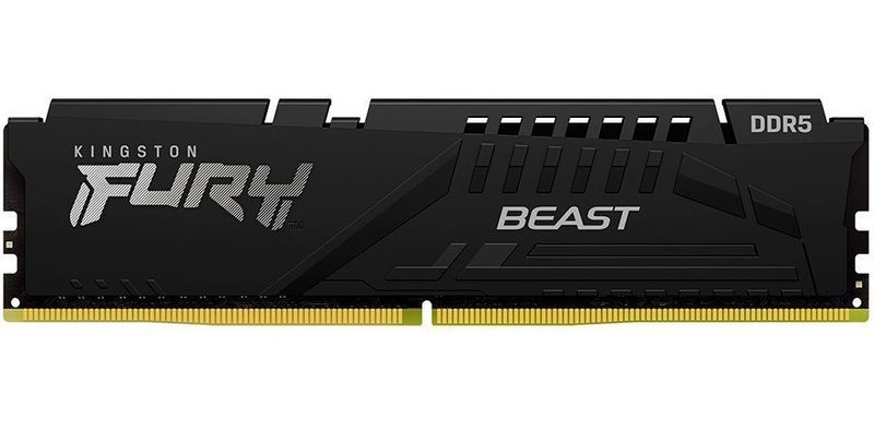 Kingston FURY Beast Black 1x16GB 6400 MT/s CL32 DDR5  1.4V XMP 3.0