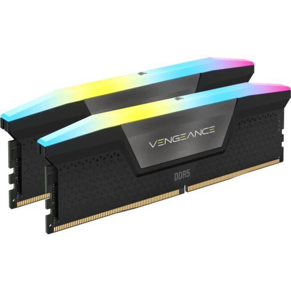 Corsair Vengeance RGB Black 32GB(2x16GB) 6400MT/s CL36 DDR5 DRAM 1.35V EXPO