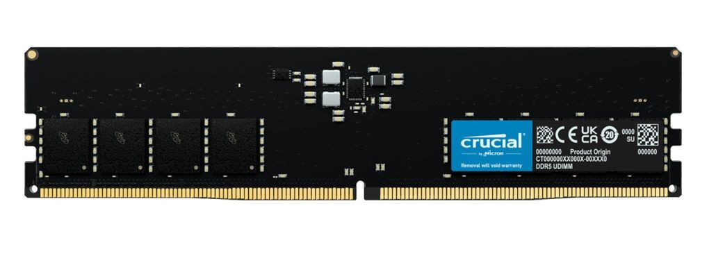 Crucial 16GB PC5-38400 DDR5 DIMM 4800MT/s CL40 1.1V