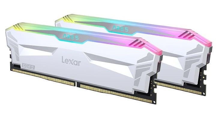 Lexar ARES RGB White 32GB(2x16GB) PC5-48000 6400MT/s CL32 1.4V, XMP