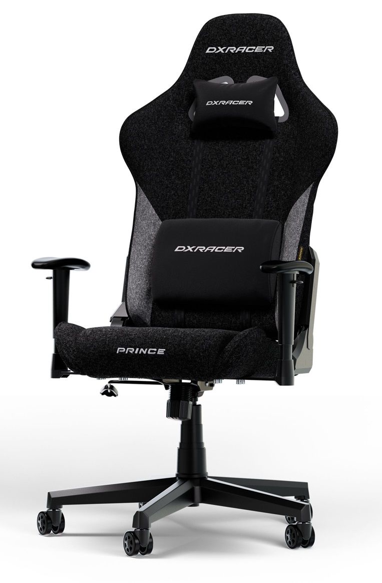 DXRacer PRINCE L Black &amp; Grey Fabric