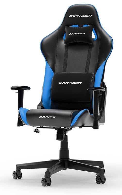 DXRacer PRINCE L Black &amp; Blue PVC Leather
