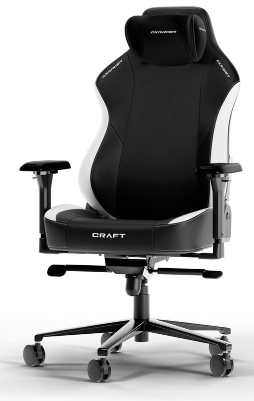 DXRacer CRAFT XL Black &amp; White EPU Leather