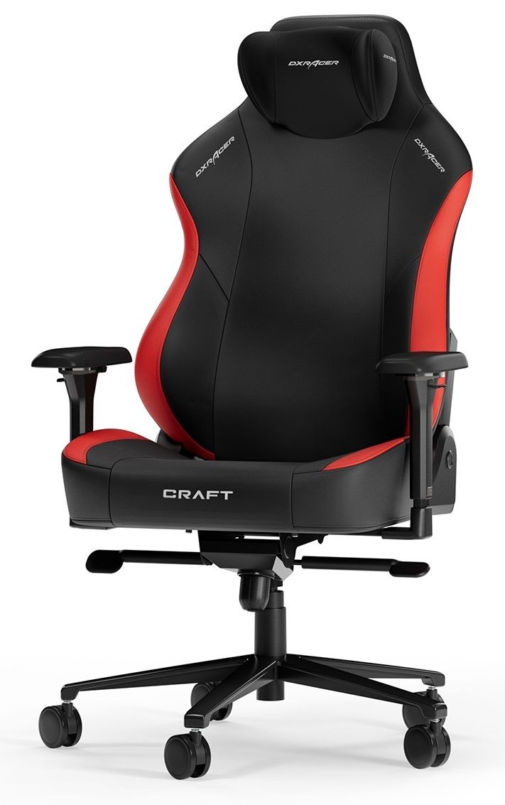 DXRacer CRAFT L Black &amp; Red EPU Leather