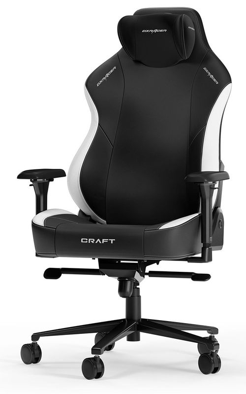 DXRacer CRAFT L Black &amp; White EPU Leather