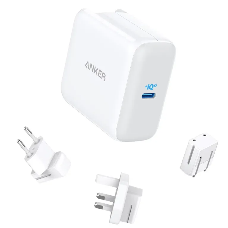 Anker PowerPort III punjač, adapter, 60W, s nastavcima, bijeli