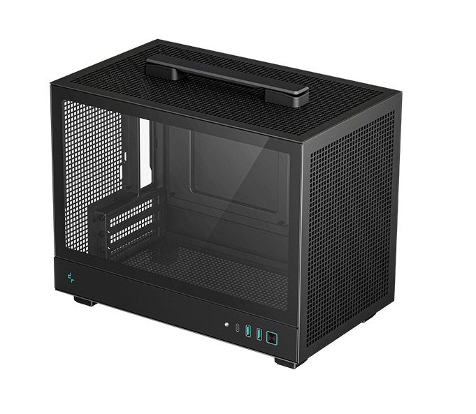 DeepCool CH160 WH, Mini-ITX, Tempered Glass, Black