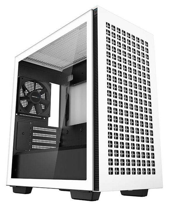 DeepCool CH370 WH, Micro-ATX, Tempered Glass, White