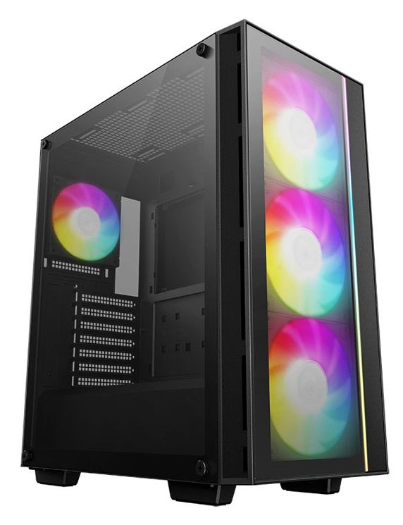 DeepCool MATREXX 55 V4 C, ATX, ARGB, Tempered Glass, Black