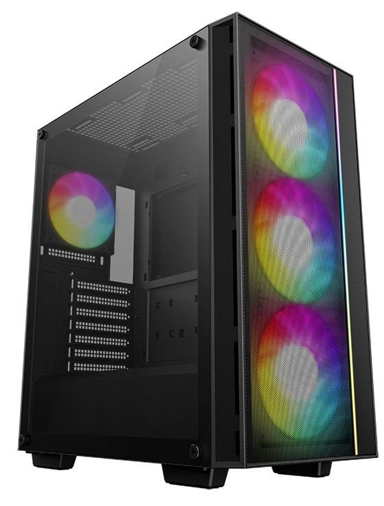 DeepCool MATREXX 55 MESH V4 C, ATX, ARGB, Tempered Glass, Black