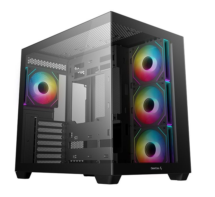 DeepCool GC530 4F, ATX, Midi-Tower, ARGB, Tempered Glass, Black