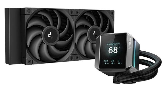 DeepCool MYSTIQUE 240, 240mm, LCD, Black