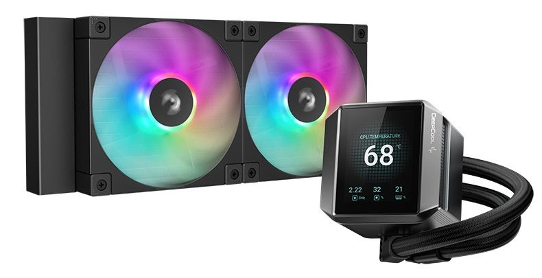 DeepCool MYSTIQUE 240 ARGB, 240mm, RGB, LCD, Black