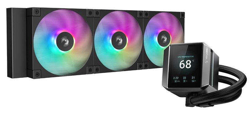 DeepCool MYSTIQUE 360 ARGB, 360mm, LCD, black