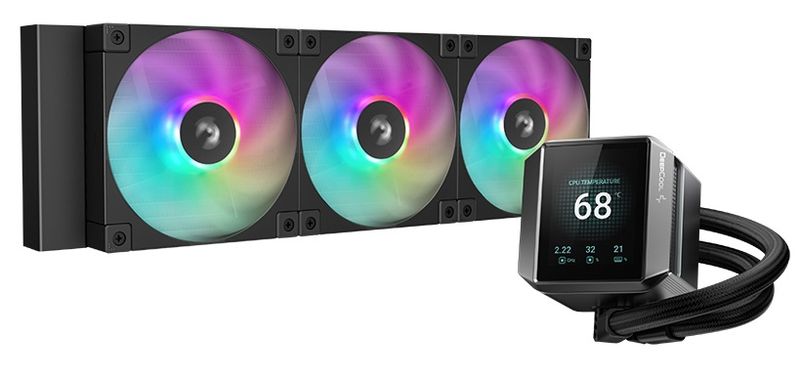 DeepCool MYSTIQUE 360 ARGB, 360mm, LCD, black