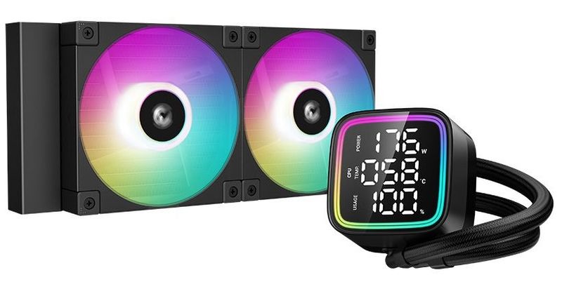 DeepCool LD240, 240mm, LCD, RGB, Black