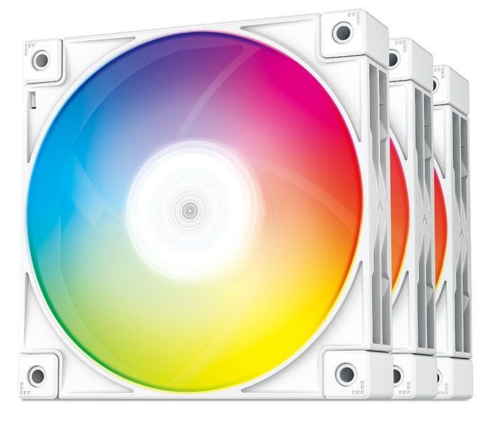 DeepCool FC120 3-IN-1, ARGB, PWM, 120mm, 3 Pack, White