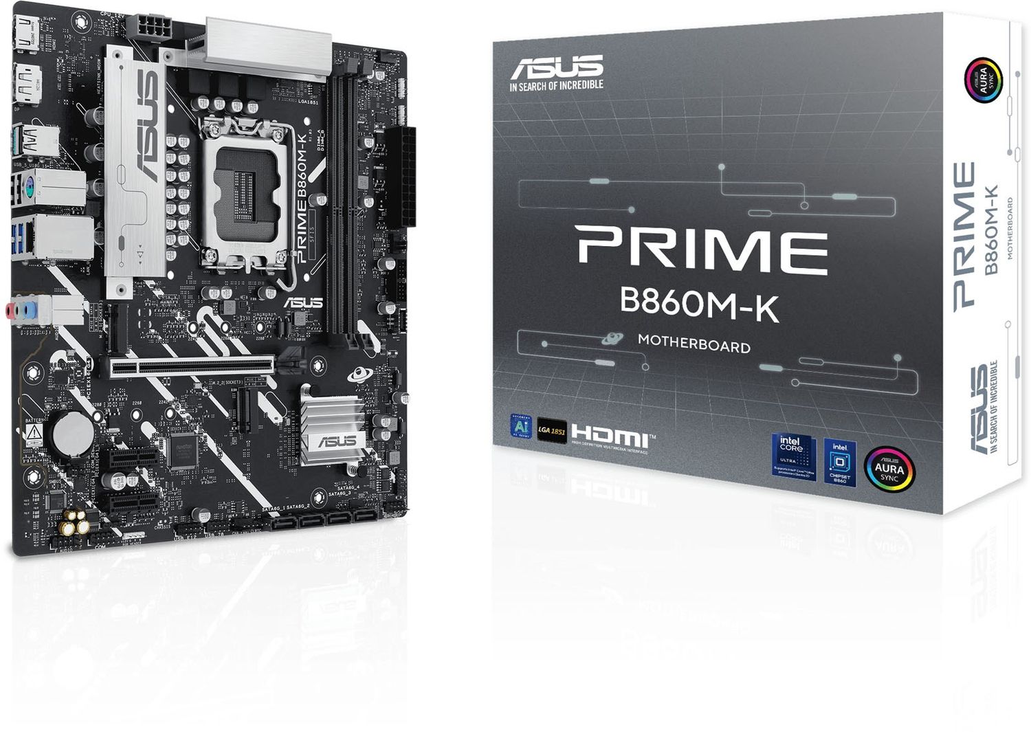 ASUS Mainboard Desktop PRIME B860M-K(LGA1851,2xDDR5, mATX)