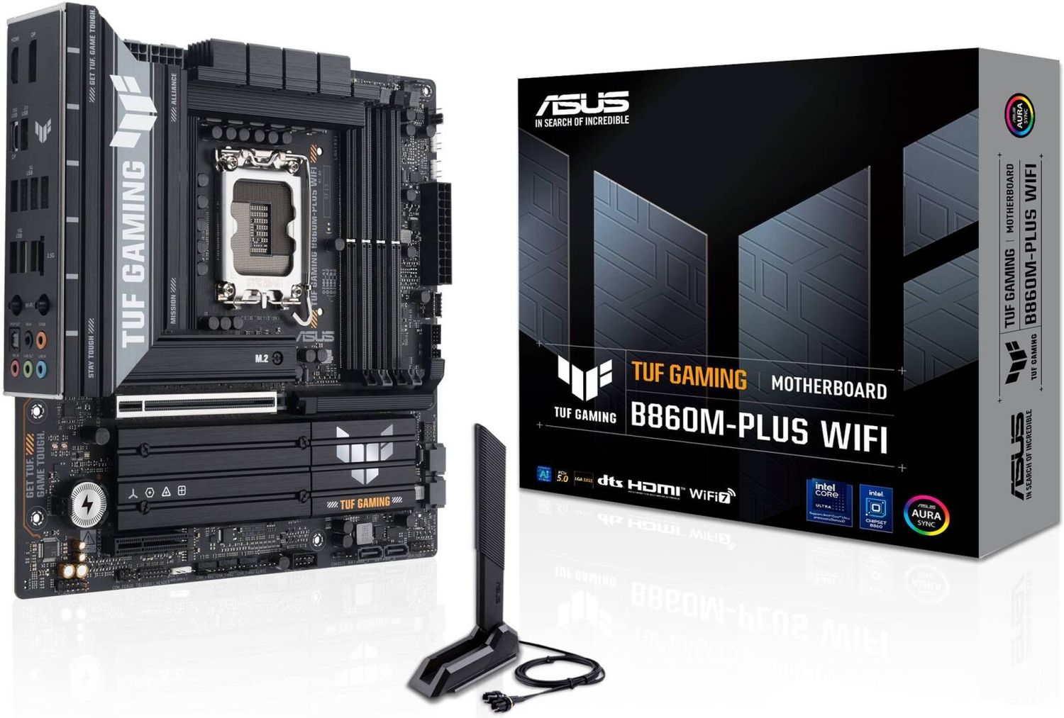 ASUS Mainboard Desktop TUF GAMING B860M-PLUS(LGA1851, 4x DDR5, mATX)