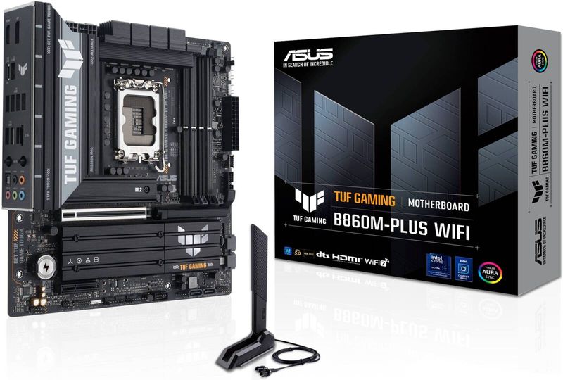ASUS Mainboard Desktop TUF GAMING B860M-PLUS(LGA1851, 4x DDR5, mATX)