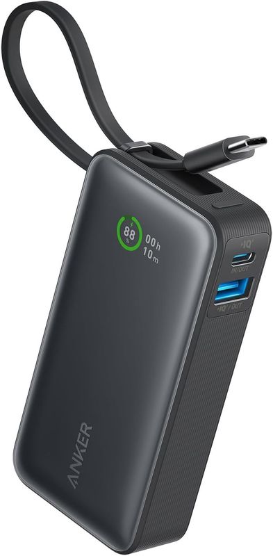 Anker 545 Nano Power Bank 10000 mAh,PD 30W: crna, prijenosni punjač