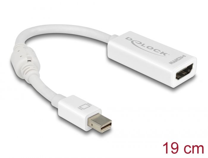 Delock Adapter mini DisplayPort 1.1 muški &gt; HDMI ženski pasivni bijela